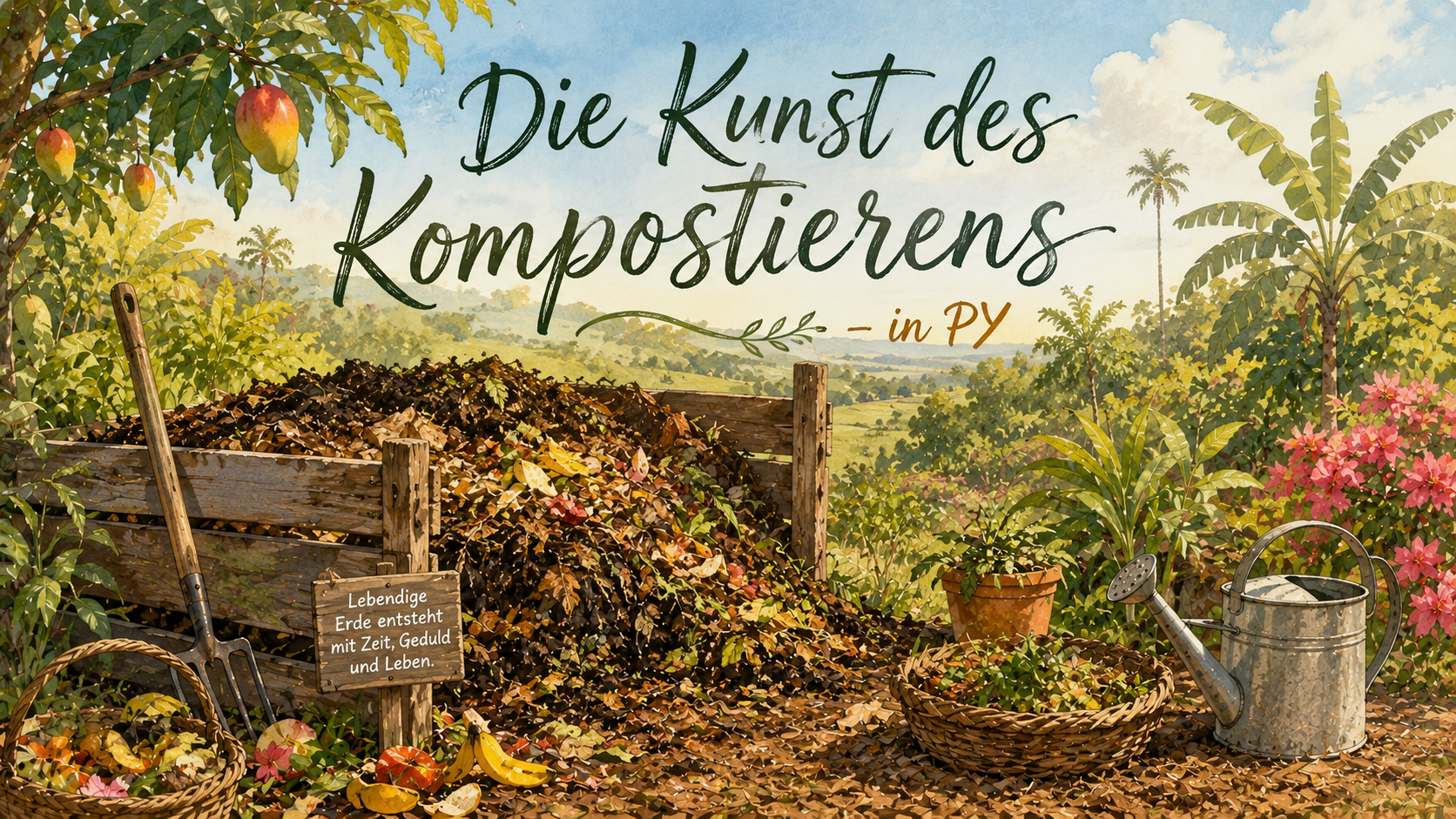 Kompostieren in Paraguay: organische Gartenreste werden zu lebendiger Erde