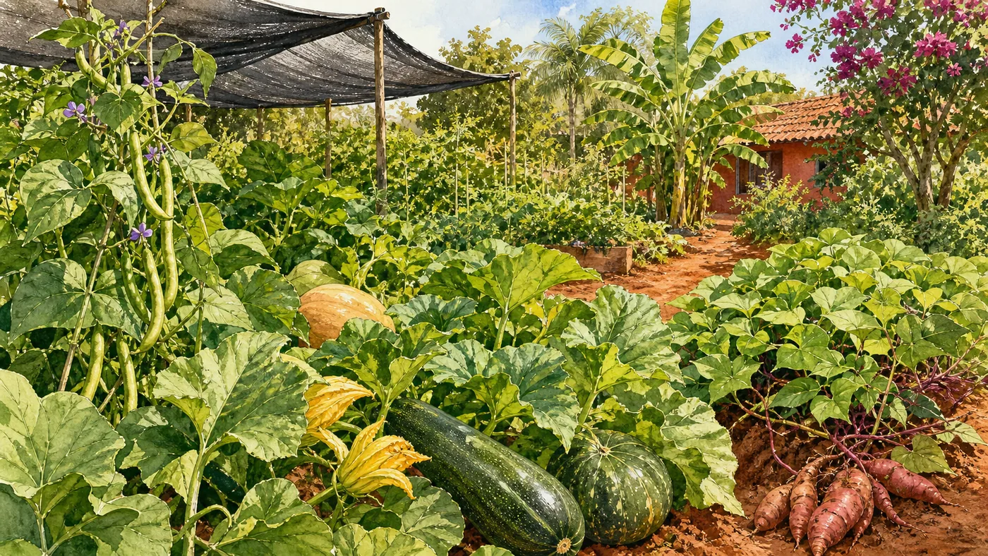 Gartenbild für Februar in Paraguay
