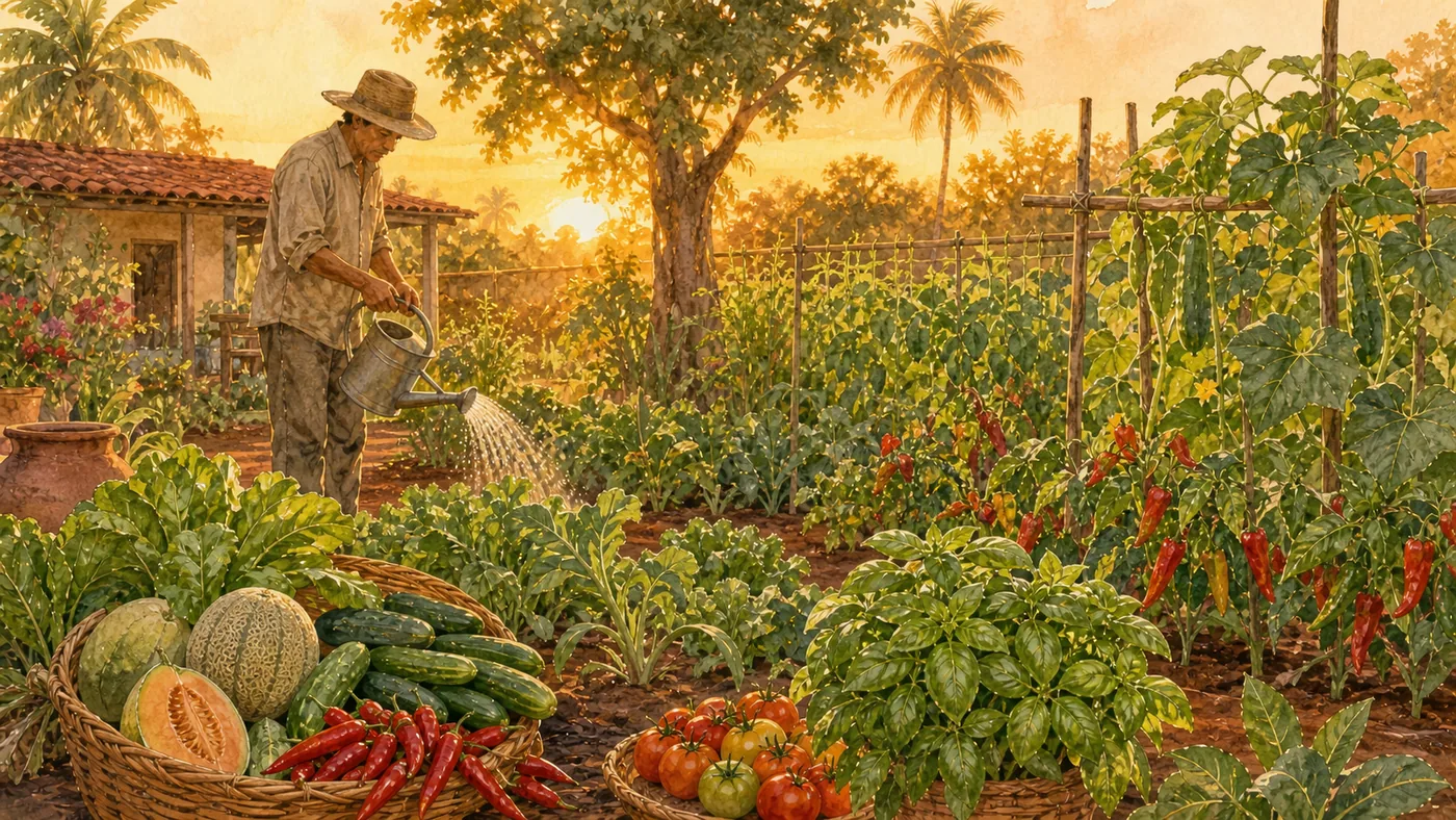 Gartenbild für Januar in Paraguay