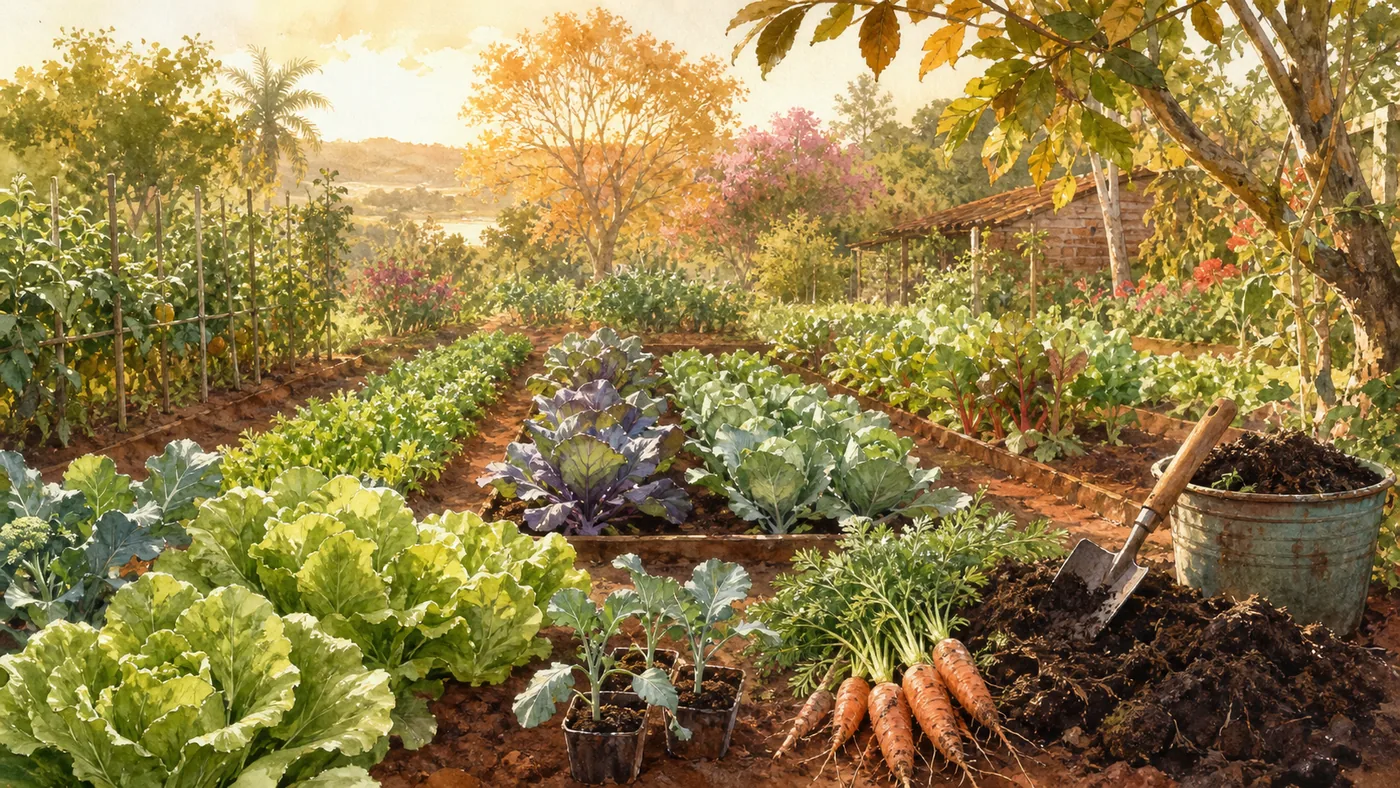 Gartenbild für März in Paraguay