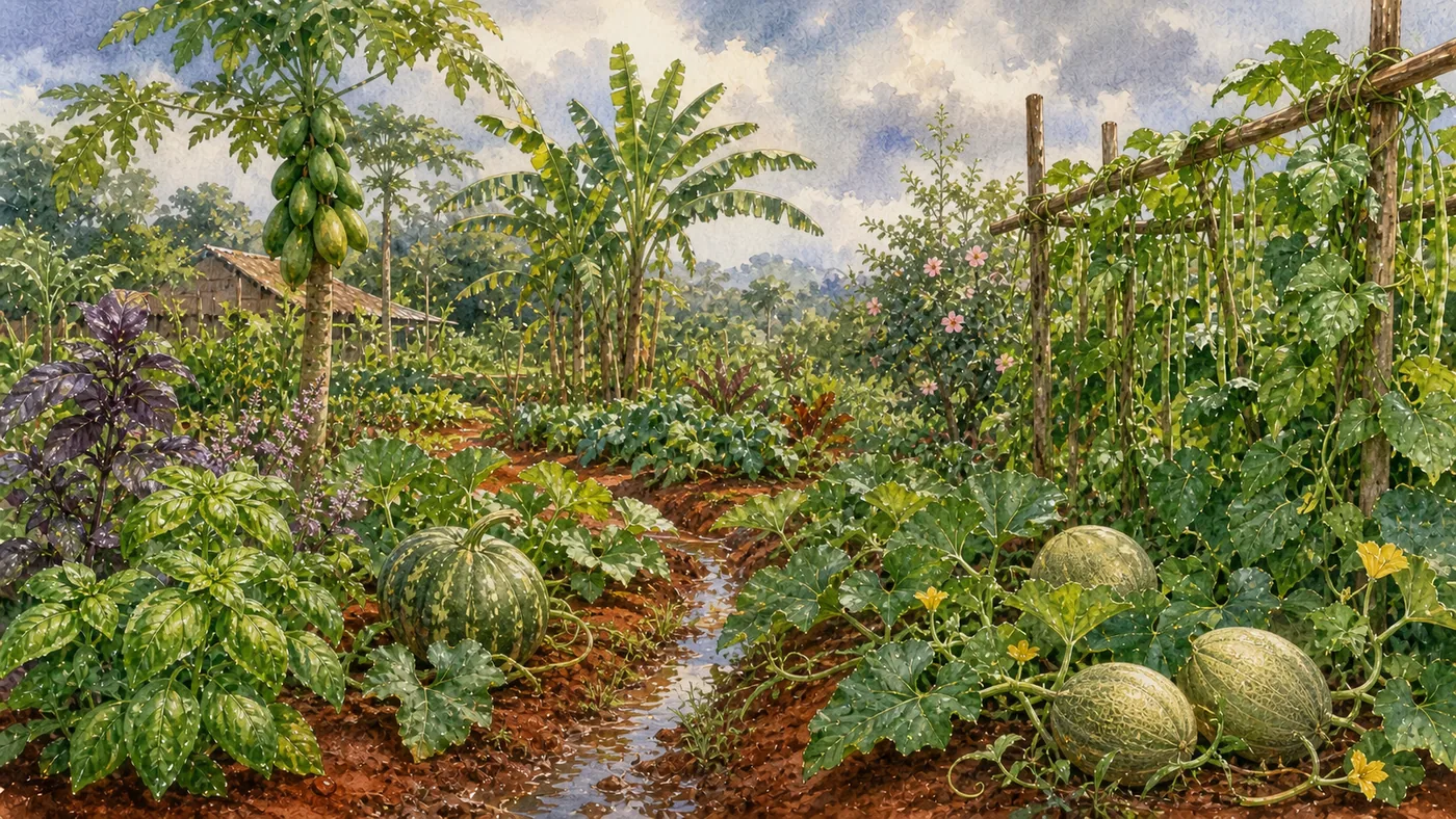 Gartenbild für Mai in Paraguay