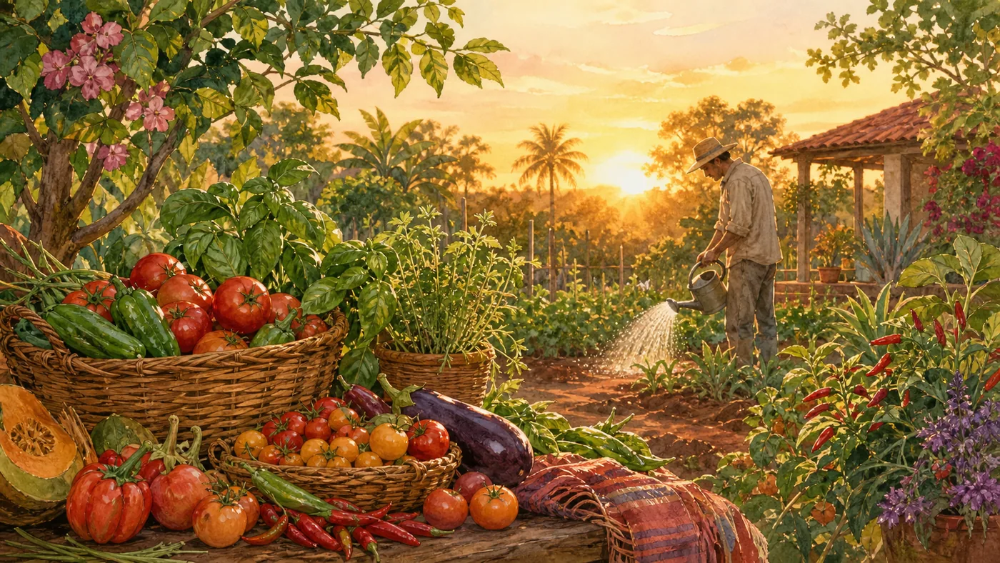 Gartenbild für Oktober in Paraguay