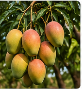 Reife Mangos am Baum