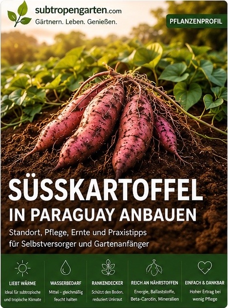 Süßkartoffeln werden aus roter Erde gezogen